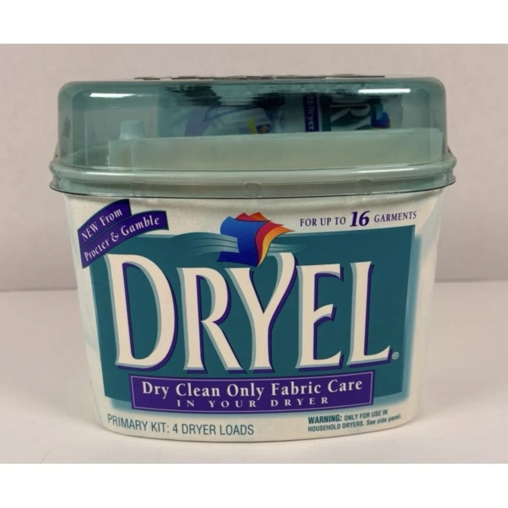 Dryel Original At Home Dry Cleaning Kit Fabric Care Vintage